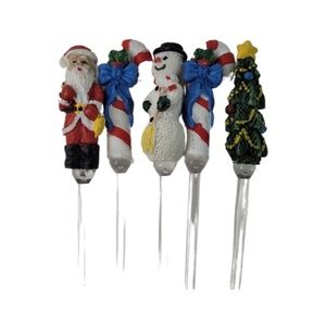 SALE - Christmas Glass Stir Sticks